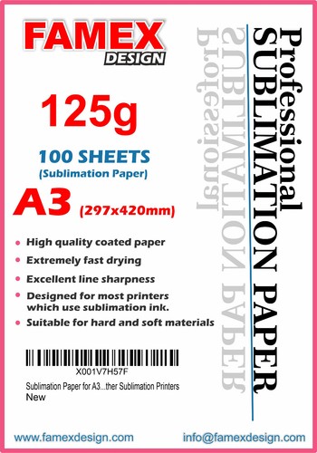 125g sublimation paper for - a3,
