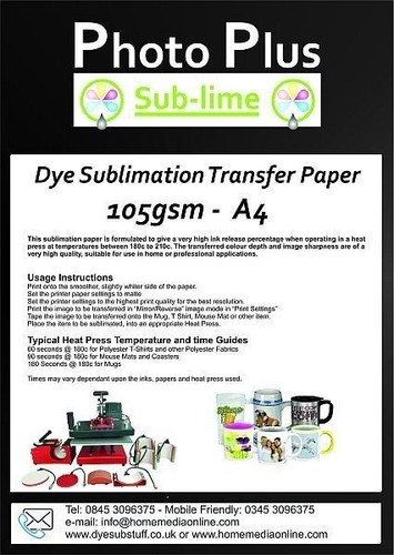 Dye sublimation transfer - transfer, paper