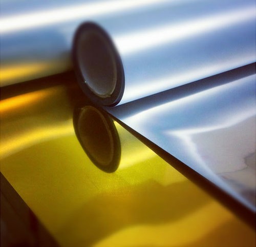 Roll of chrome textile - roll,