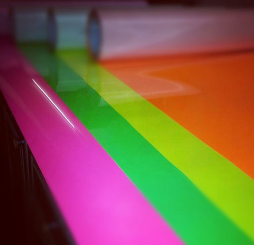 Roll fluorescent neon - a4,